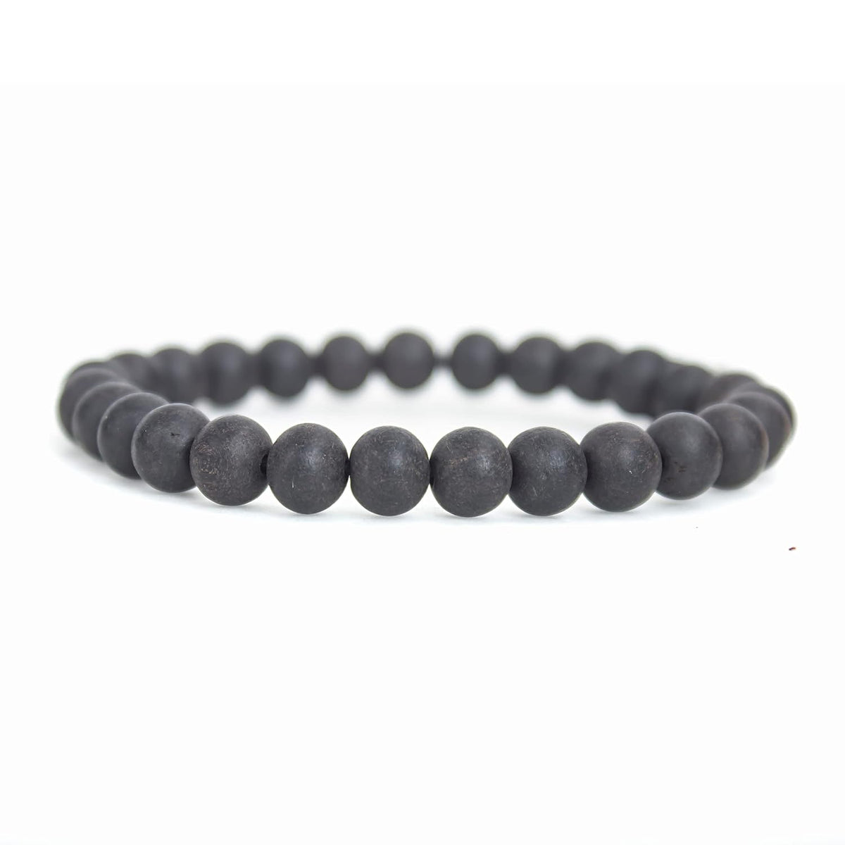 Aalayam Selveer Natural Unpolished Karungali Bracelets Original for Men & Women (Bead Size 8 mm) (Black)