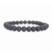 Aalayam Selveer Natural Unpolished Karungali Bracelets Original for Men & Women (Bead Size 8 mm) (Black)