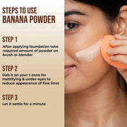 INSIGHT Banana Loose Powder 40g | Lightweight| Long-Lasting Coverage|Oil-Absorbing Finish| Reduces Shine| Suitable for All Skin Types