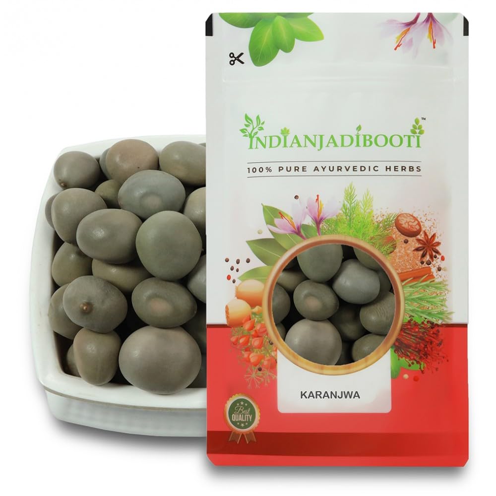 IndianJadiBooti Pure Karanjwa Beej (Latakaranja) | Raw Ayurvedic Bitter Tonic for Women's Cycle Balance, Seasonal Wellness & Gut Detox | 100 Grams | Pack Of 2