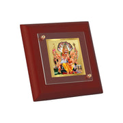 DIVINITI Lord Narasimha 24K Gold Plated MDF Photo Frame|Premium Religious Table Top Frame for Home, Office & Prayer Room|Luxury Spiritual Gift Item for Housewarming, Festive Gifting|10 x 10 CM