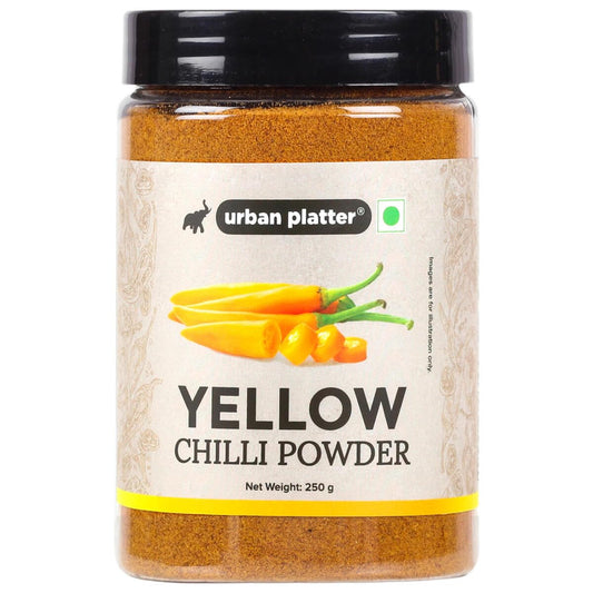 Urban Platter Yellow Chilli Powder, 250g (Mildly hot | Great for Chaats, Curries and Pickles)