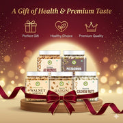 NatureVit Premium Mixed Dry Fruits Combo Saver Pack of 1.2 Kg | Almonds, Cashews, Pistachios, Raisins (250g Each) + Walnut Kernels (200g) | Healthy Snack Gift Box