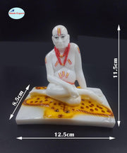 SHINDE EXPORTS Shree Swami Samarth murti Idol Statue for car Dashboard (11.5cm)
