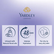 Yardley London English Lavender Moisturizing Body Lotion, Germ Shield, 400ml [350ml +50ml Free] (Pack of 2)