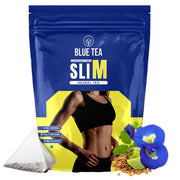 BLUE TEA - Slimming Tea - 30 Tea Bags - Plant Based | Get Slimmer Tummy | Weight Management - Caffeine Free - Zero Sugar - Non-Bitter | For Men And Women | Ziplock Pack