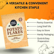 Urban Platter Potato Flakes, 200 g (Dehydrated Potato Flakes | Ready to Use Dried Potato Bits | Quick and Convenient)