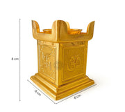 DSH Brass Diya for Puja Pure Tulsi Deepak Oil Lamp for Diwali, Pooja Room, Home Temple Decoration Item.