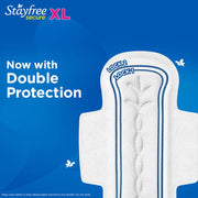 Stayfree Secure XL Sanitary Pads – 36 Pads (Pack of 2 × 18) | Cottony Soft Cover | Leak‑Lock Technology | Odour Control | Up to 12‑Hour Protection
