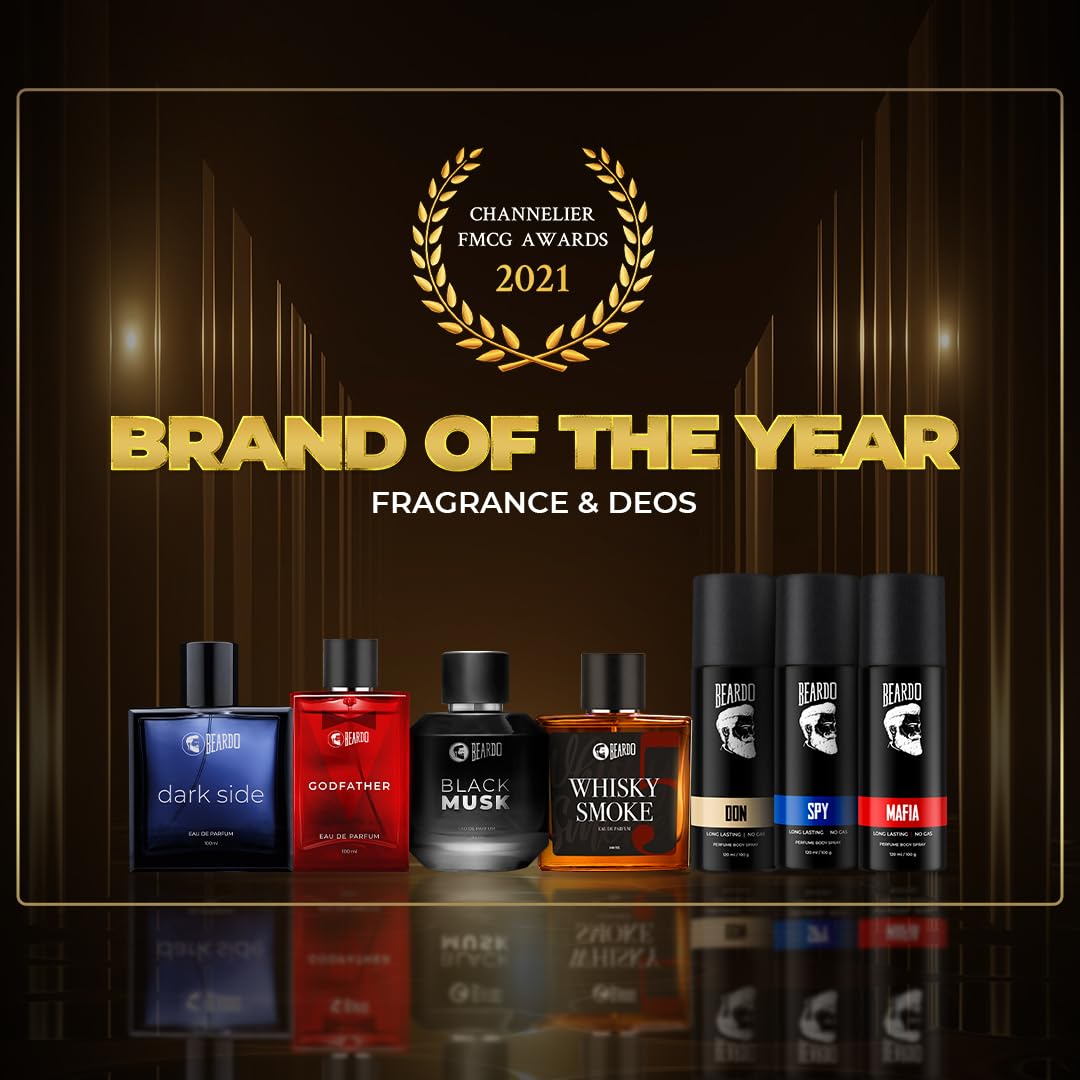 Beardo Don, Mariner Captain Jack & Whisky Smoke Body Spray Set for Men | Deodorant Perfume Body Spray | Citrus, Aqua & Woody Fragrances | 120ml x 3