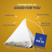 BLUE TEA - Chamomile Tea - 25 Tea Bags (Pack of 2) Plant Based | Sleep & Relaxation | Caffeine Free - Flower Based - Herbal Tea | Single Tear Tea Box | Easy Pull Sachets