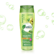 Dabur Vatika Bio-Infusions Moisture Boost Shampoo | Spanish Olive & Aloe Vera | 2% Plant Hyaluron + Hyaluronic Acid | 72 Hrs Hydration Boost | Deep Moisture & Natural Shine | No Added Salt | For Dry & Dehydrated Hair