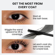 INSIGHT Limit Lash Mascara - Intense Black (13g) | Dramatic Volume & Length | Lifts, Defines & Curls | Smudge-Proof | Clump-Free for Everyday Use