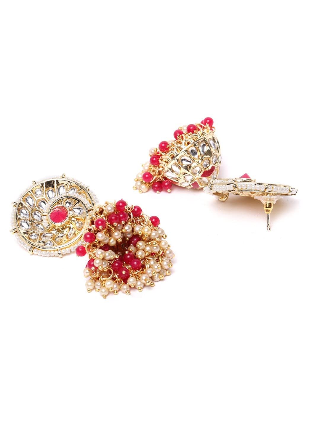 Priyaasi Kundan and Ruby Studded Earrings