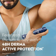 NIVEA MEN Protect & Care Deodorant Spray | Men's Underarm Deodorant with Quick Dry Formula | 48H Active Protection & Long-Lasting Freshness | Skin-Friendly, 0% Alcohol, Dermatologically Tested, 150 ml