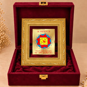 DIVINITI 24K Gold-Plated Vastu Dosh Nivaran Yantra Frame | Sacred Yantra for Vastu Balance, Protection & Positivity | Home, Office & Pooja Decor | Premium Gift Box | 12 x 11 CM