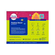 Fevicryl Festive Backdrop Kit - DIY Decor kit - (2ft x 2ft) pre-Cut MDF Board, Acrylic Colours, Stencils & a Guide | Unique Decoration Item | Perfect for Festive Gifting.