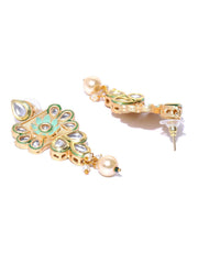 Priyaasi Kundan Studded Gold Plated Choker Necklace Set for Women with Earrings | Traditional Jewellery Set for Women