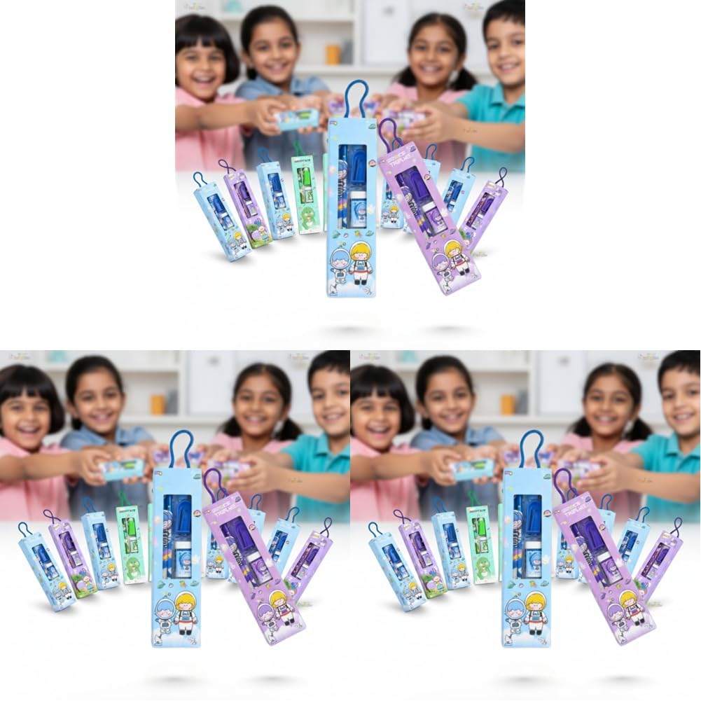 Toy Imagine Kids Stationery Kit for Birthday Return Gift | Pencils, Eraser, Scale & Sharpener | Ideal for School, Party Distribution, Kanjak, Festivals & Classroom Gifts (Pack of 36)