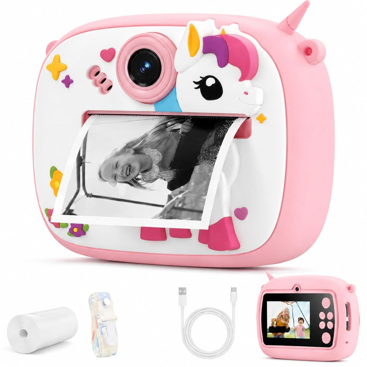 Toy Imagine Instant Print Camera for Kids with Thermal Printer & Dual Lens