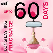 The Old Natural Snif Car Perfume With Essential Oils | Car Perfume Diffuser with 15ml Refill Pack | Car Fresheners Long Lasting | Car Air Freshener (Pack Of 1, 20ml) (Plum Rose)