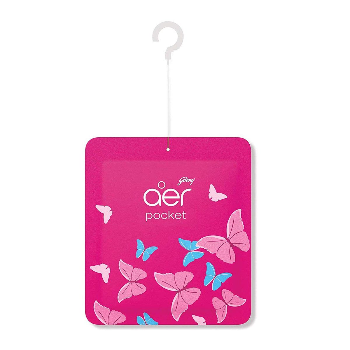Godrej aer Power Pocket Bathroom Freshener – Berry Rush (10g) | Lasts up to 30 days | Germ Protection