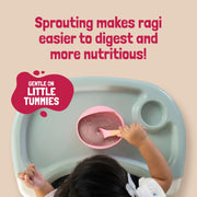 Slurrp Farm First Bites Strawberry, Sprouted Ragi and Rice Cereal with Milk I Instant Cereal for Little Ones | with No Added Sugar I 10X Calcium of Wheat and Rice | 200g