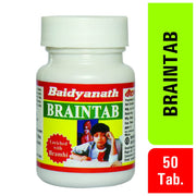 Baidyanath Asli Ayurved Braintab - 50 Tablets (Pack of 4) | Enriched with Brahmi & Shankhpushpi for Memory Wellness