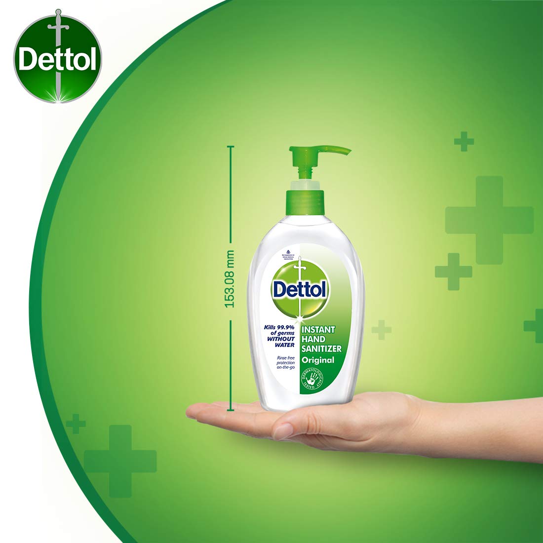 Dettol Alcohol based Hand Sanitizer, Original, 200ml, Pack of 3