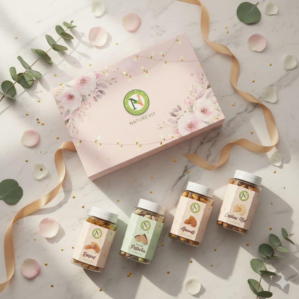 NatureVit Premium Mouth Freshener Gift Hamper | Anardana, Paan Shots, Banarasi Paan & Rajasthani Mukhwas, 200g Each | Healthy Digestive Treat Box