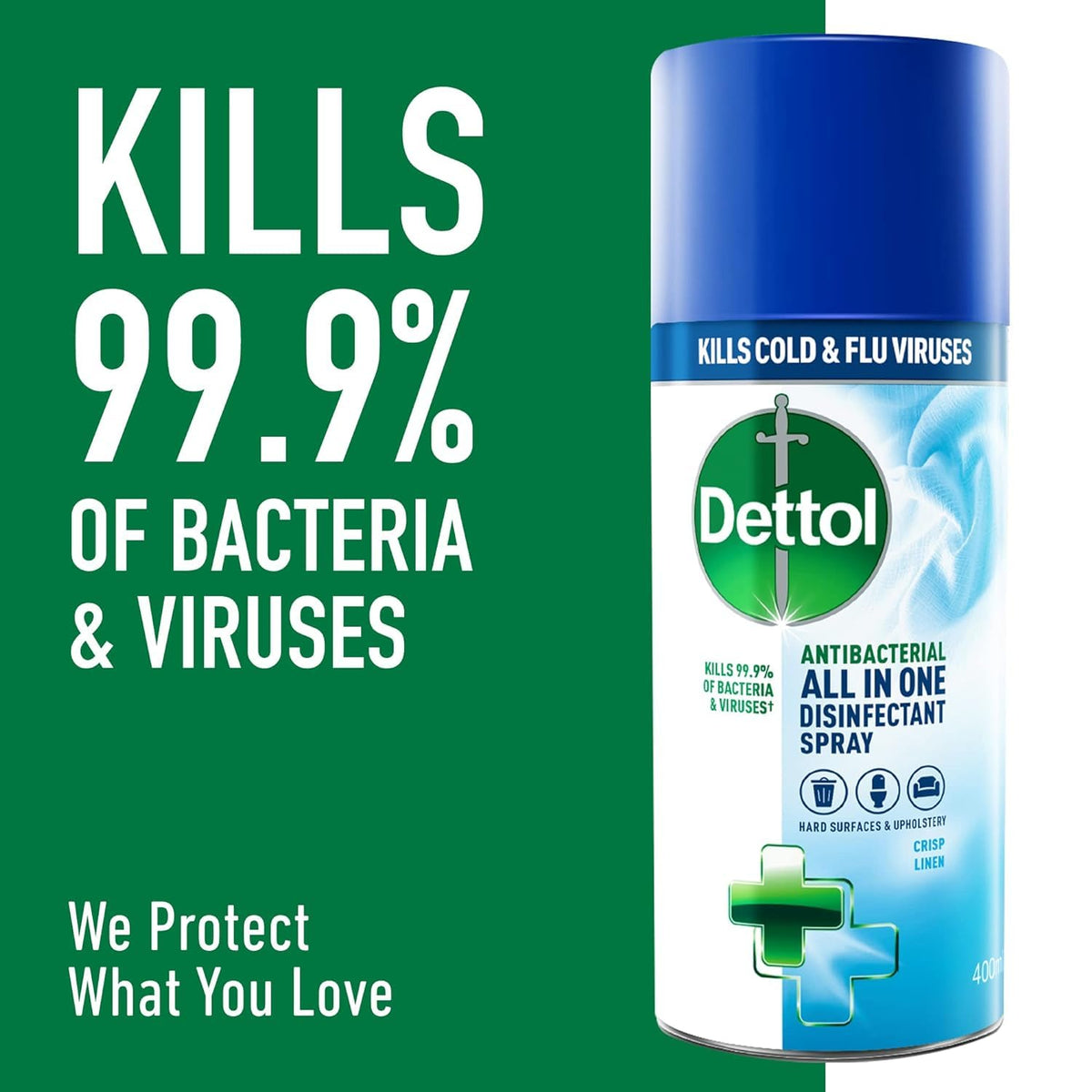 Dettol All in One Disinfectant Spray Crisp Linen