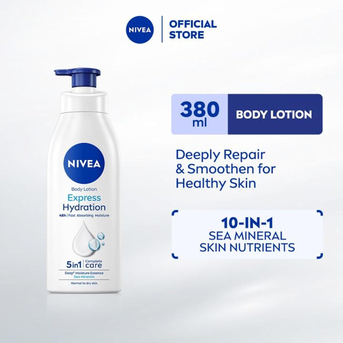 NIVEA BODY LOTION EXPRESS HYDRATION NORMAL TO DRY SKIN 400ML