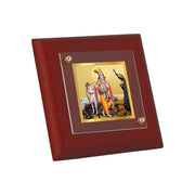 DIVINITI Lord Krishna 24K Gold Plated MDF Photo Frame|Premium Religious Table Top Frame for Home, Office & Prayer Room|Luxury Spiritual Gift Item for Housewarming, Festive Gifting|10 x 10 CM