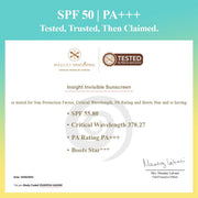 INSIGHT Invisible Gel Sunscreen SPF 50 | PA+++ Broad Spectrum | No White Cast, Oil-Free, Non-Comedogenic, Water & Humidity Resistant | Lightweight & Hydrating Sun Protection for All Skin Types