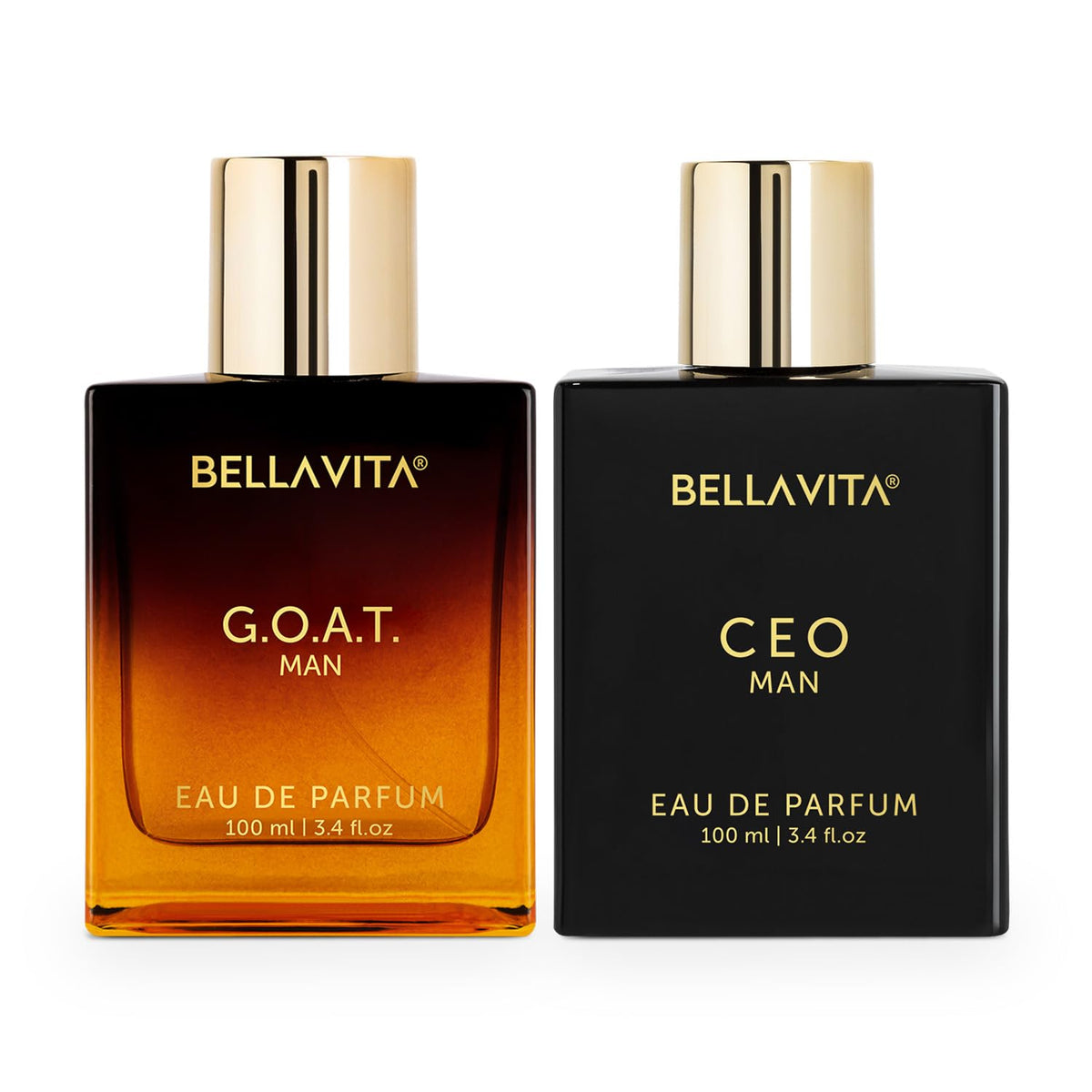 Bella Vita Luxury The Sigma Male | CEO & GOAT Men | Long Lasting Perfume for Man | 2 x 100ml | Woody, Citrus Premium Fragrance | Ideal for Every Moment