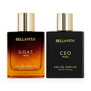 Bella Vita Luxury The Sigma Male | CEO & GOAT Men | Long Lasting Perfume for Man | 2 x 100ml | Woody, Citrus Premium Fragrance | Ideal for Every Moment