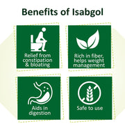 Dabur Sat Isabgol (Psyllium Husk) - 180/200 g | Rich in Fiber | Provides Effective Relief From Constipation & Bloating | Promotes Bowel Health | Non Habit Forming | 100% Ayurvedic (Pack of 2)