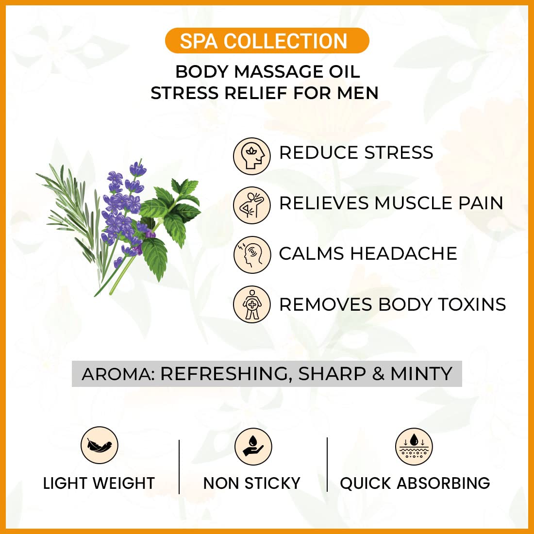 KEYA SETH AROMATHERAPY, DEVICE OF DROP Energizing Body Massage Oil For Men, Reduce Stress, Relieves Muscle Pain, Calms Headaches & Removes Body Toxins (200 Ml)