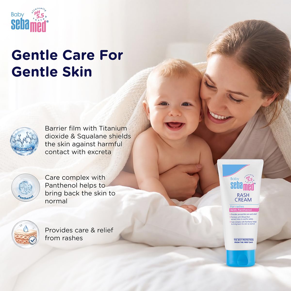 Sebamed Baby Rash Cream|pH 5.5|Ideal for Diaper Rashes|50 ml