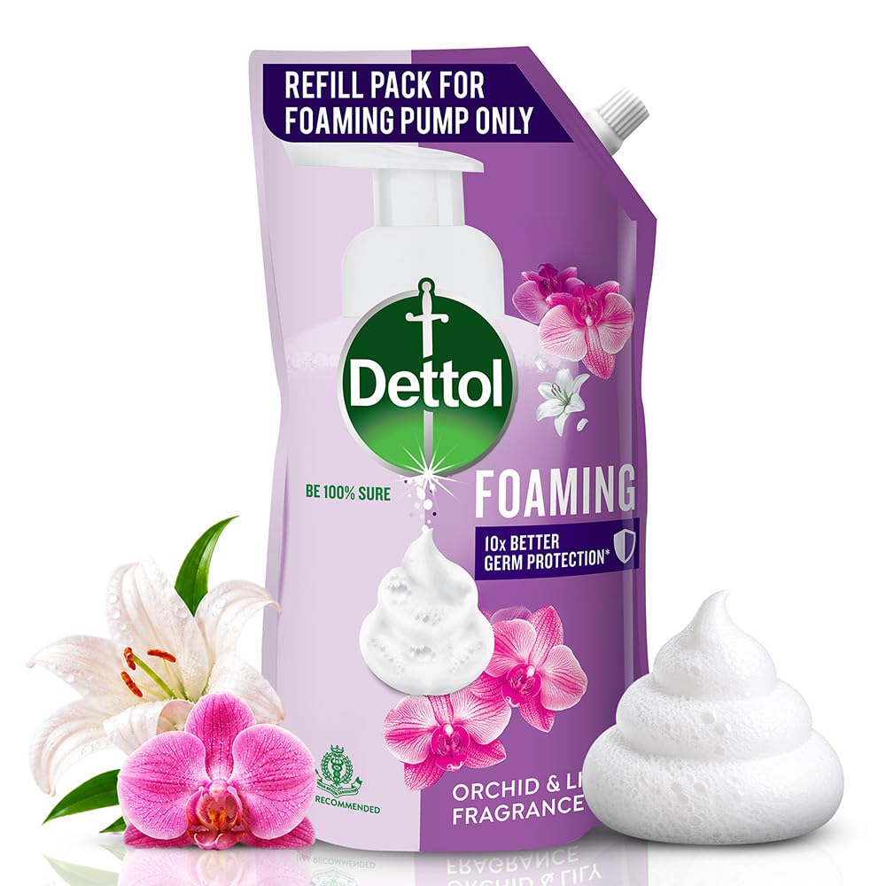 Dettol Orchid & Lily Fragrance Foaming Handwash Refill, 700ml
