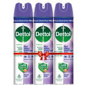 Dettol Multi-Surface Disinfectant Sanitizer Spray Bottle | 24 hours protection| Germ Kill on Hard and Soft Surfaces (Orchard Bloom, 225ml) (Pack of 3)