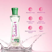 Dabur Gulabari Premium Rose Water with Aloe Vera - 1200 ml (400ml x 3) | Upto 8 HR Skin Hydration | Cleanses, Tones and Moisturises Skin | For All Skin Types