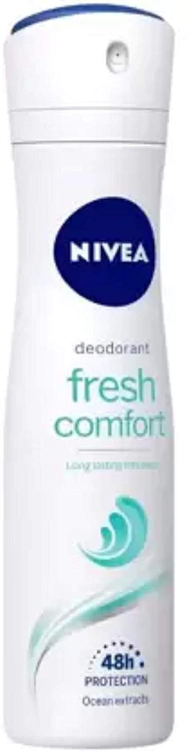 Nivea Fresh Comfort Long Lasting Freshness 48H Protection Deodorant Ocean Extracts Deodorant Spray - For Women (150 ml)