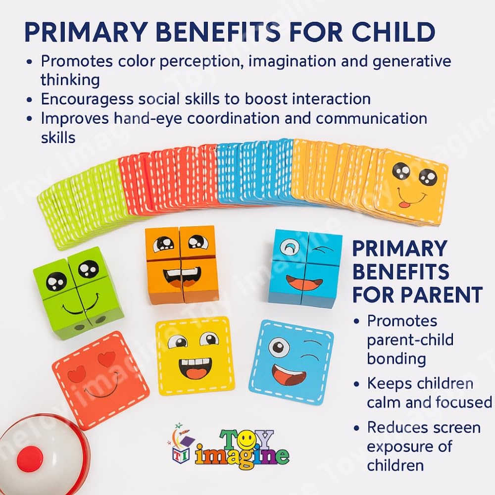 Toy Imagine Face Change Blocks Game for Kids