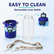 Toy Imagine Kids Sipper Water Bottle, Dark Blue, 520ml