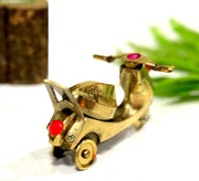DSH Brass Nautical Scooter Miniature, Table top Showpiece Metal Display Showpiece and Home Decor (Toy)