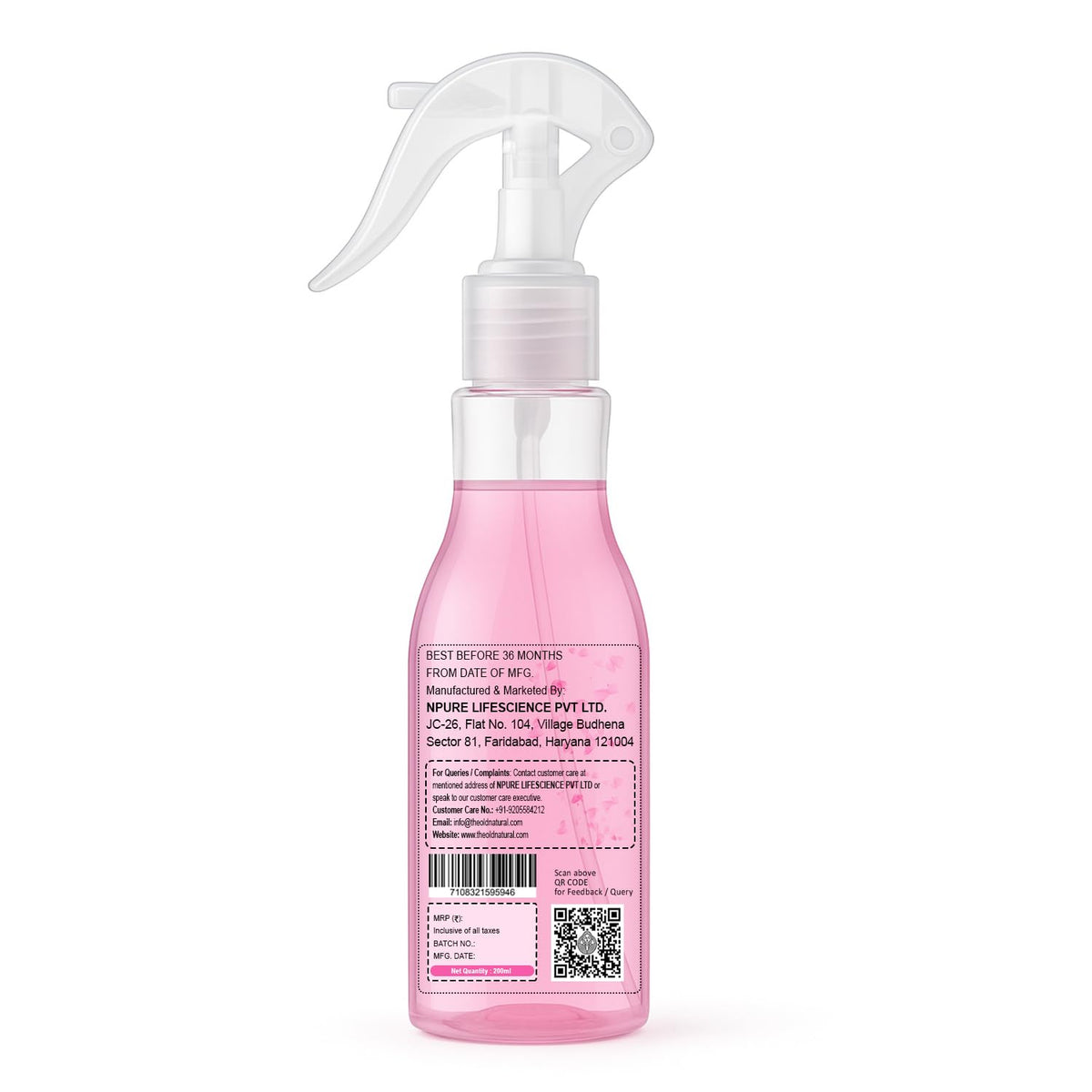 The Old Natural Snif Room Air Freshener | Long Lasting Fragrance with Essential Oils 1000+ Sprays | Room & Car Freshener (Lavender Love & Rose Aura 400ml - Combo)