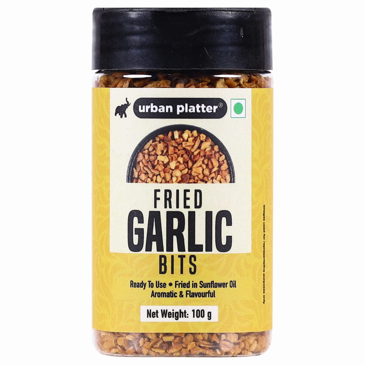 Urban Platter Fried Garlic Bits, 100g (Ready to Use, Fried in Sunflower Oil, Use in curries, sauted Veggies, soups and Dipping sauces)