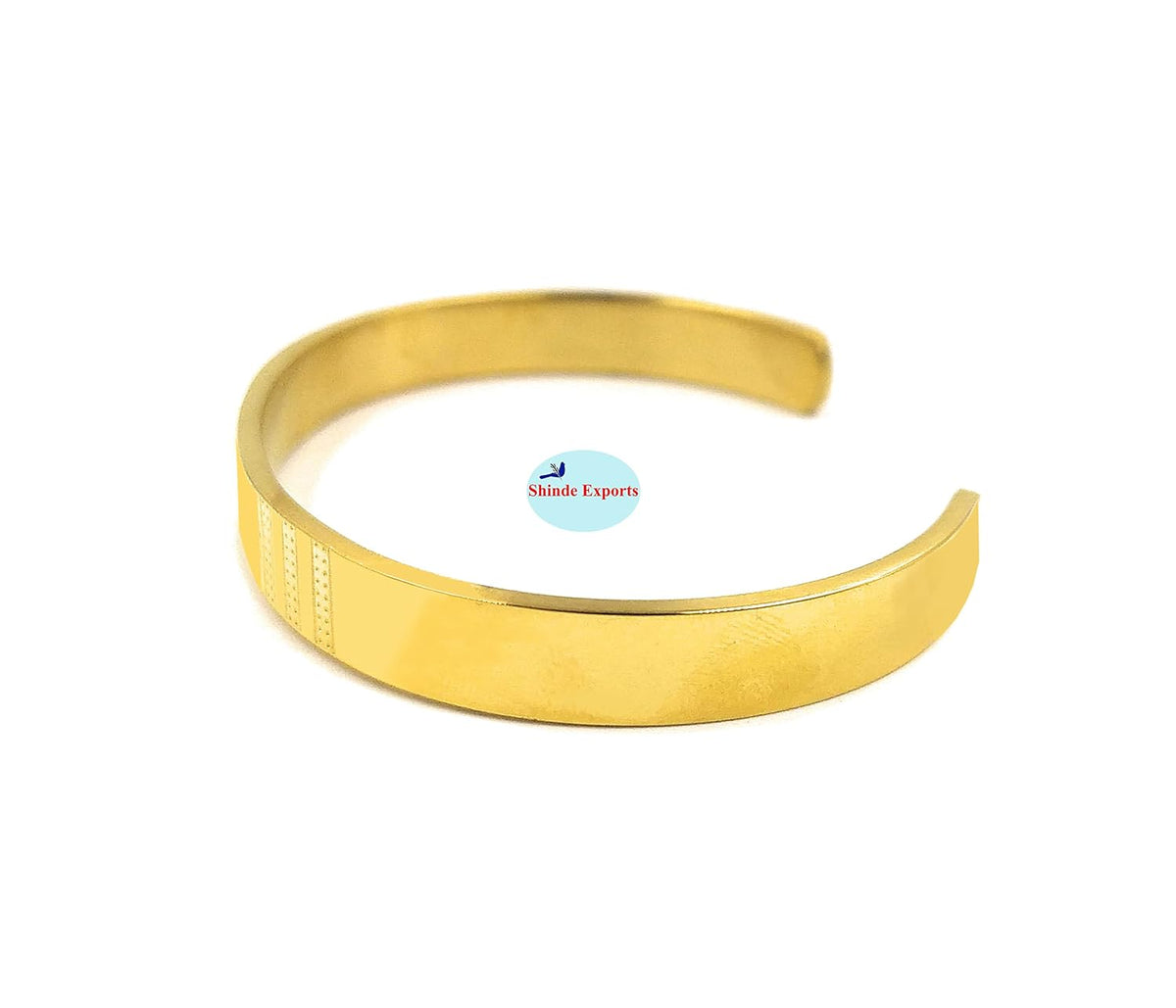 SHINDE EXPORTS brass sai baba bracelet for men and women gold plated kada