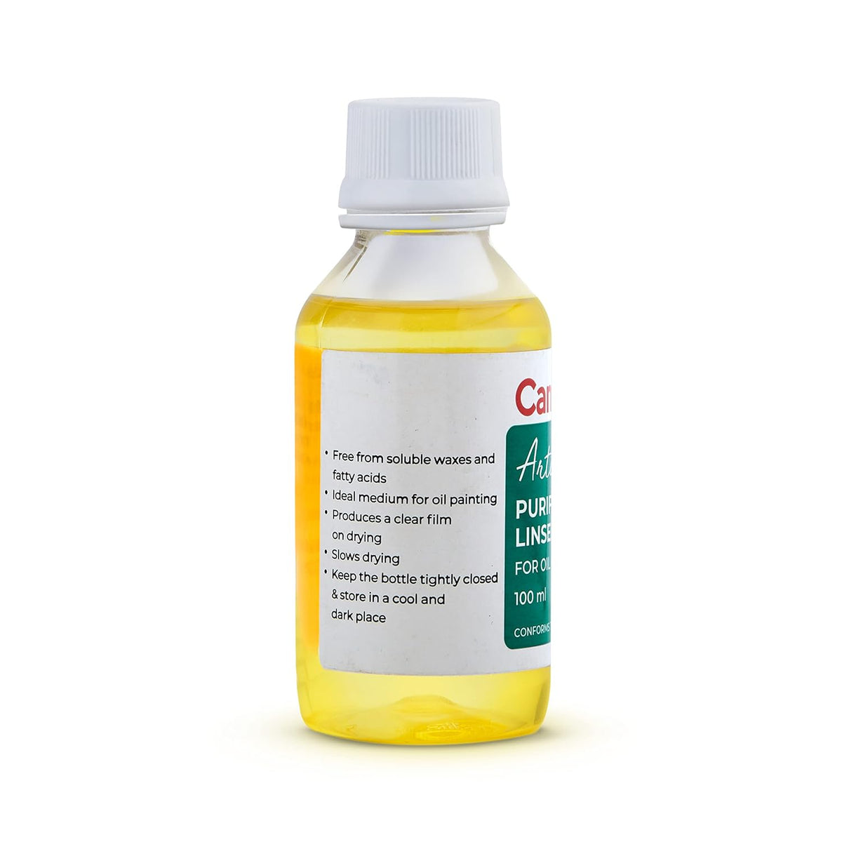 Camel Artist Purified Linseed Oil for Oil Color, 100ml (Yellow)